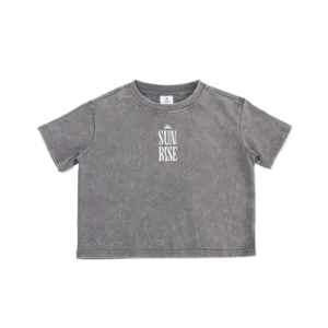 Low tide charcoal Oversized Tee – Kids